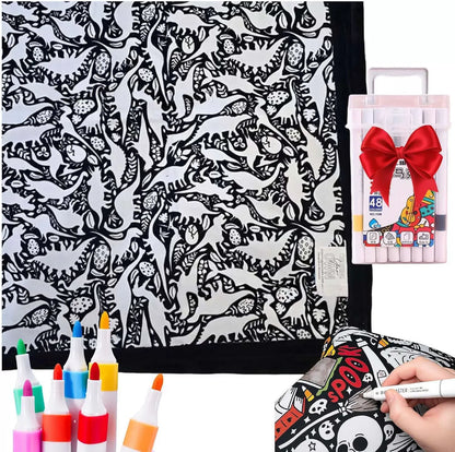 SnugCanvas™ Cozy Blanket - Color Your Dreams