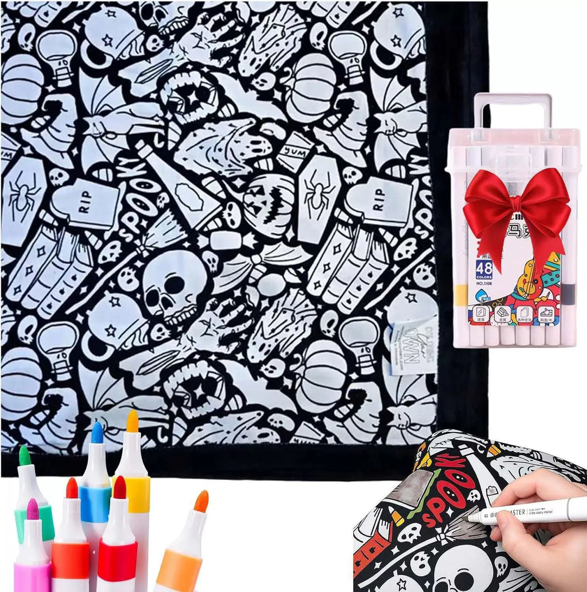 SnugCanvas™ Cozy Blanket - Color Your Dreams