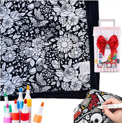 SnugCanvas™ Cozy Blanket - Color Your Dreams